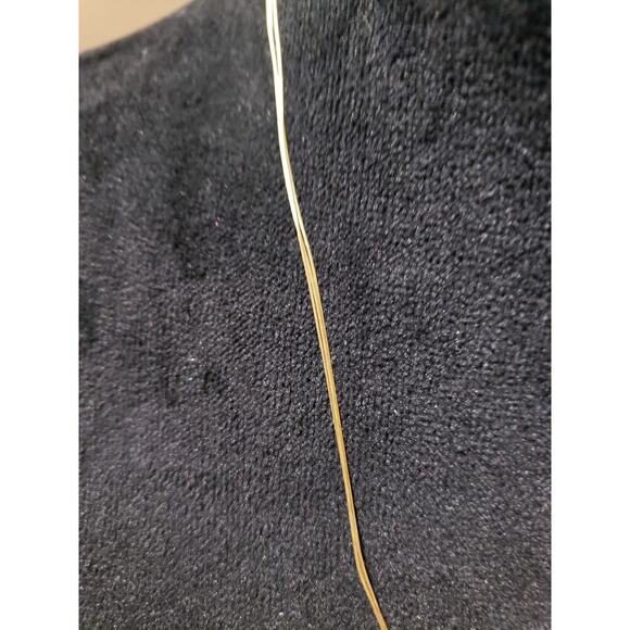 Womens Gold Tone Triple String Chains Filigree Cannetille Statement Necklace - Picture 6 of 7